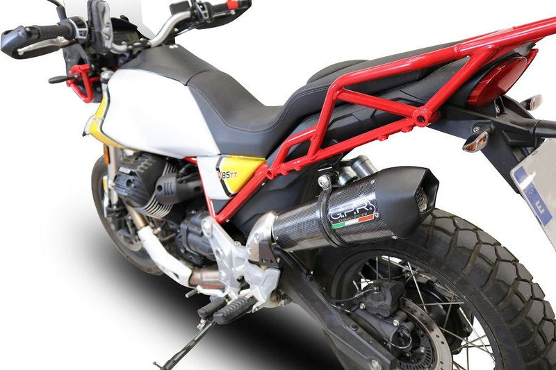 GPR / ジーピーアール Original For Moto Guzzi V85 Tt 2019/20 E4 Homologated スリッポンエキゾースト  Gp Evo4 Poppy | E4.GU.61.GPAN.PO