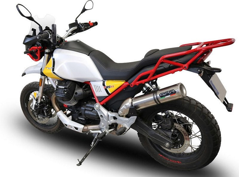 GPR / ジーピーアール Original For Moto Guzzi V85 Tt 2019/20 E4 Homologated スリッポンエキゾースト  M3 Titanium Natural  | E4.GU.61.M3.TN