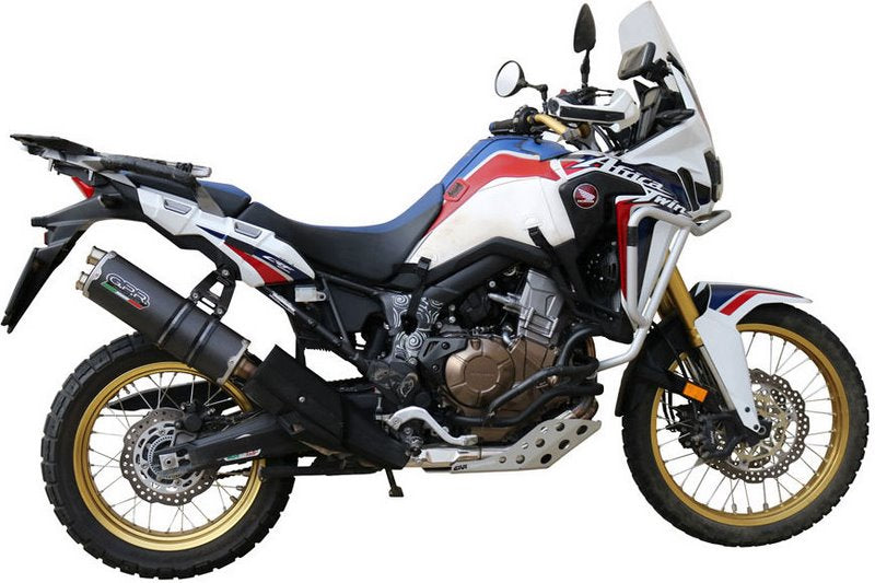 GPR / ジーピーアール Original For Honda Crf 1000 L Africa Twin 2018/19 E4 Homologated スリッポンエキゾースト  Dual Poppy | E4.H.226.DUAL.PO