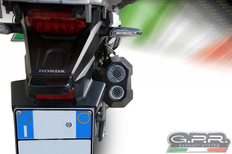 GPR / ジーピーアール Original For Honda Crf 1000 L Africa Twin 2018/19 E4 Homologated スリッポンエキゾースト  Sonic Titanium | E4.H.226.SOTIT