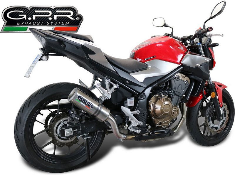 GPR / ジーピーアール Original For Honda Cb 500 F 2016/18 E4 Homologated スリッポンエキゾースト  M3 Titanium Natural  | E4.H.243.M3.TN