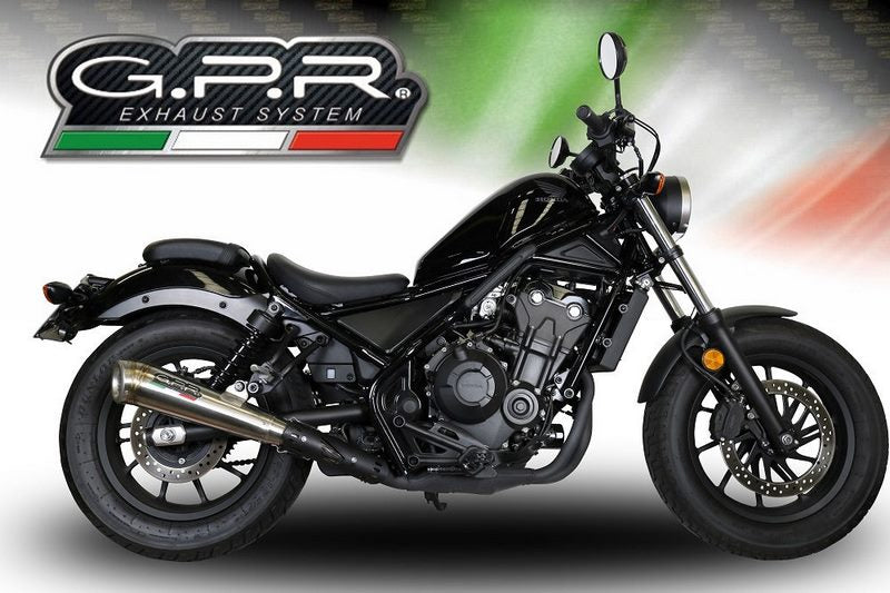 GPR / ジーピーアール Original For Honda Cmx 500 Rebel 2018/20 E4 Homologated スリッポンエキゾースト  Powercone Evo | E4.H.250.PCEV