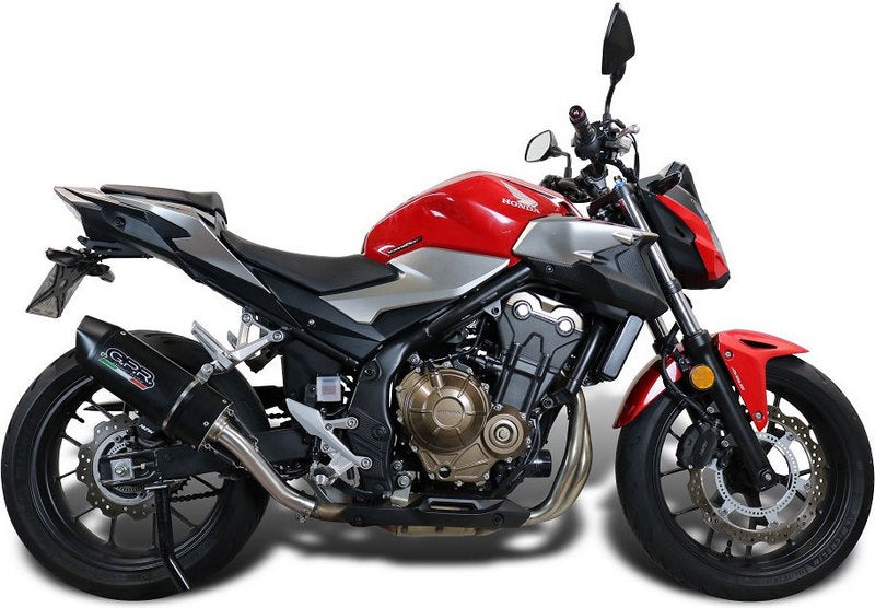 GPR / ジーピーアール Original For Honda Cb 500 F 2019/20 E4 Homologated スリッポンエキゾースト  Furore Evo4 Nero | E4.H.253.FNE4