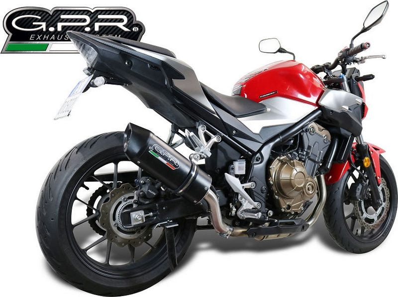 GPR / ジーピーアール Original For Honda Cb 500 F 2019/20 E4 Homologated スリッポンエキゾースト  Furore Evo4 Nero | E4.H.253.FNE4