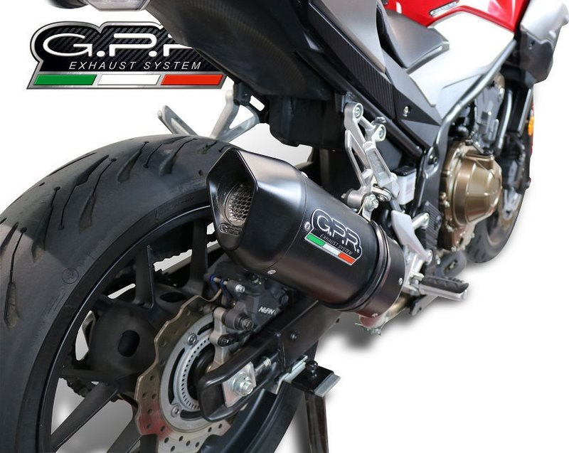 GPR / ジーピーアール Original For Honda Cb 500 F 2019/20 E4 Homologated スリッポンエキゾースト  Furore Evo4 Nero | E4.H.253.FNE4