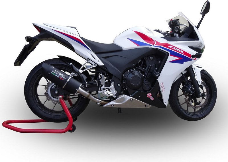 GPR / ジーピーアール Original For Honda Cbr 500 R 2019/20 E4 Homologated スリッポンエキゾースト  Furore Evo4 Nero | E4.H.254.FNE4