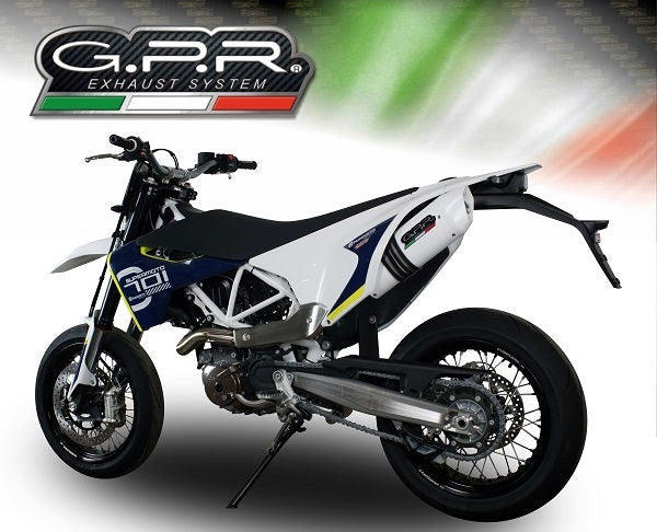 GPR / ジーピーアール Original For Husqvarna Supermoto 701 2017/20 E4 Homologated スリッポンエキゾースト  Catalized Albus Evo4 | E4.HU.36.CAT.ALBE4