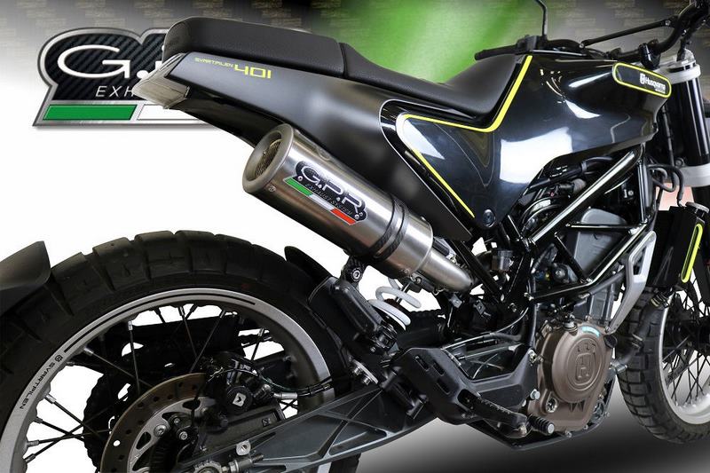 GPR / ジーピーアール Original For Husqvarna Svartpilen 401 2018/19 E4 Homologated Slip-On Catalized M3 Titanium Natural  | E4.HU.41.CAT.M3.TN