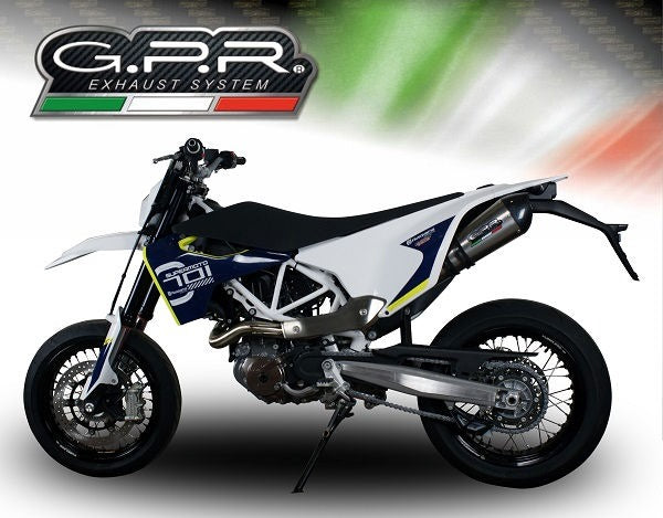 GPR / ジーピーアール Original For Husqvarna Enduro 701 2017/20 E4 Homologated Slip-On Catalized Gp Evo4 Titanium | E4.HU.46.CAT.GPAN.TO