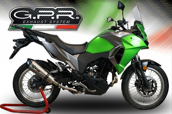 GPR / ジーピーアール Original For Kawasaki Versys-X 300 2017/20 E4 Homologated Slip-On Catalized Gp Evo4 Titanium | E4.K.165.CAT.GPAN.TO
