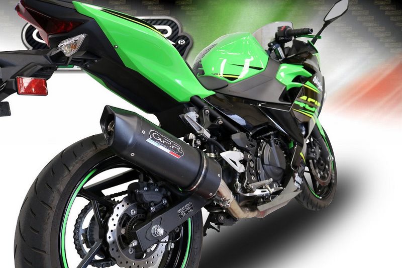 GPR / ジーピーアール Original For Kawasaki Ninja 400 2018/20 E4 Homol.スリッポンエキゾースト  Furore Evo4 Nero | E4.K.174.FNE4