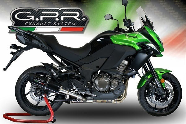 GPR / ジーピーアール Original For Kawasaki Versys 1000 I.E. 2017/18 E4 Homologated スリッポンエキゾースト  Furore Evo4 Nero | E4.K.175.FNE4