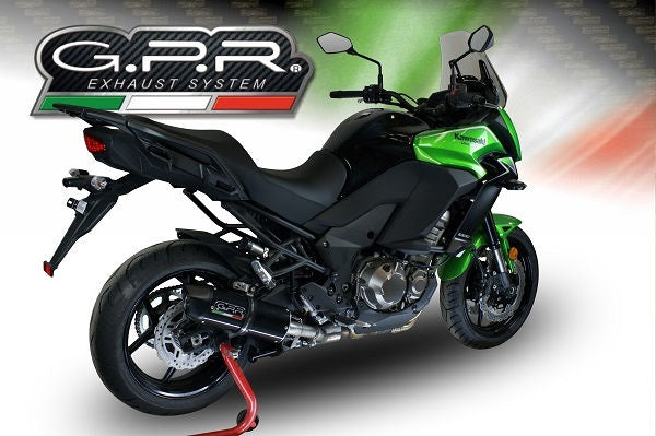 GPR / ジーピーアール Original For Kawasaki Versys 1000 I.E. 2017/18 E4 Homologated スリッポンエキゾースト  Furore Evo4 Nero | E4.K.175.FNE4