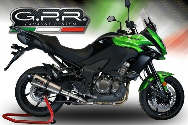 GPR / ジーピーアール Original For Kawasaki Versys 1000 I.E. 2017/18 E4 Homologated スリッポンエキゾースト  Gp Evo4 Titanium | E4.K.175.GPAN.TO