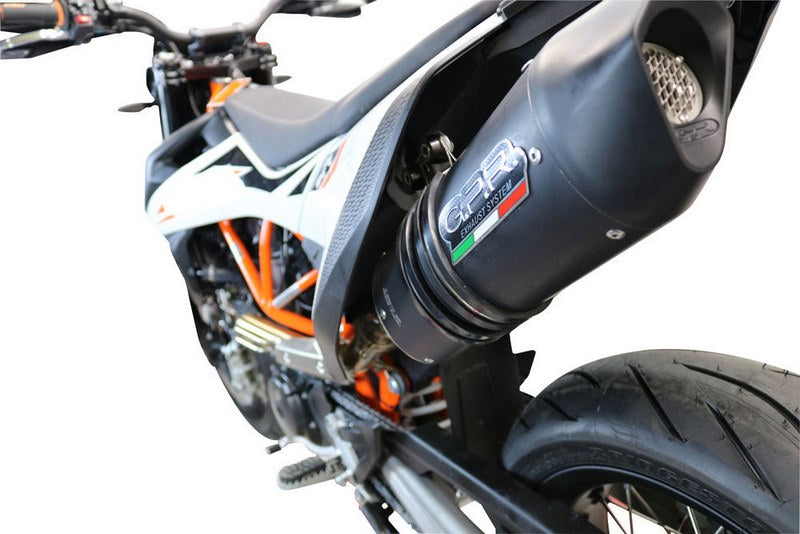 GPR / ジーピーアール Original For Ktm Smc 690 R 2019/20 E4 Homologated スリッポンエキゾースト  Catalized Furore Evo4 Nero | E4.KT.202.FNE4
