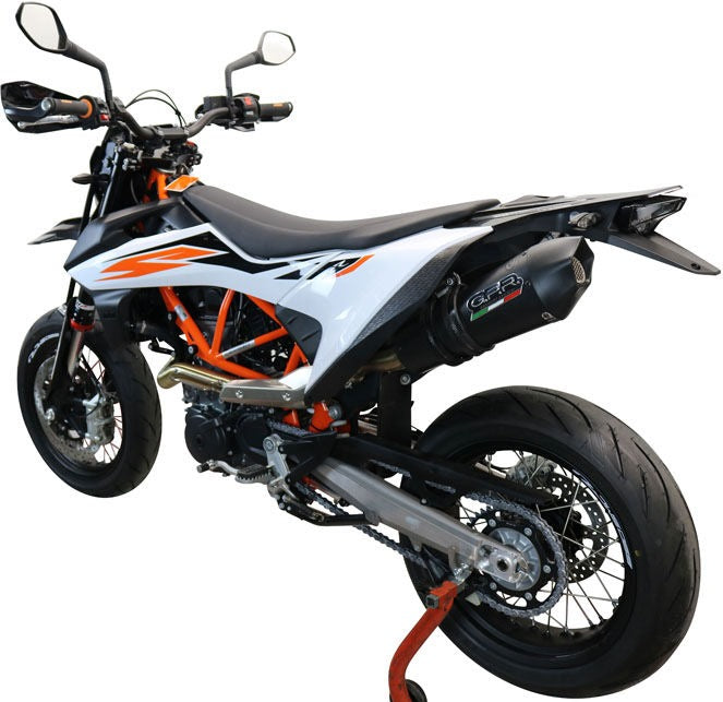 GPR / ジーピーアール Original For Ktm Smc 690 R 2019/20 E4 Homologated スリッポンエキゾースト  Catalized Gp Evo4 Black Titanium | E4.KT.202.GPAN.BLT