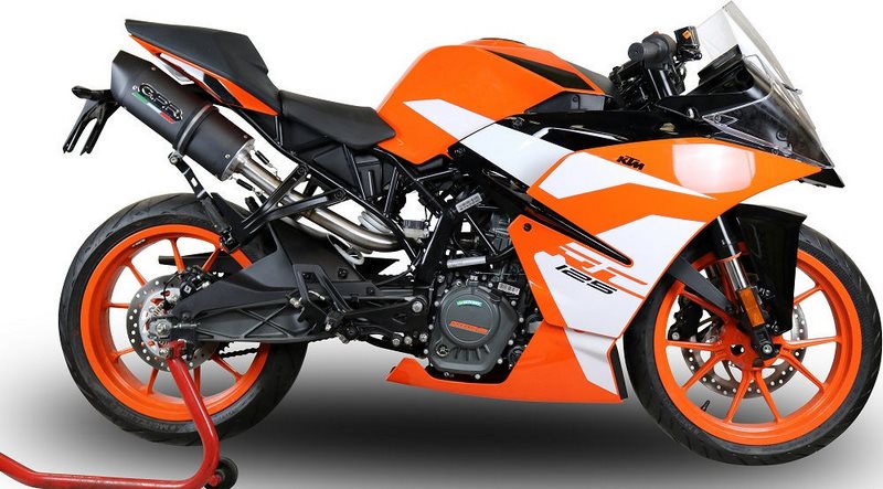GPR / ジーピーアール Original For Ktm Rc 125 2017/20 E4 Homologated Slip-On Catalized Furore Evo4 Nero | E4.KT.80.CAT.FNE4