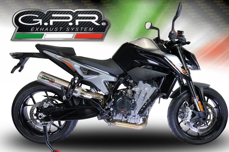GPR / ジーピーアール Original For Ktm Duke 790 2017/20 E4 Homologated スリッポンエキゾースト  M3 Inox  | E4.KT.94.M3.INOX