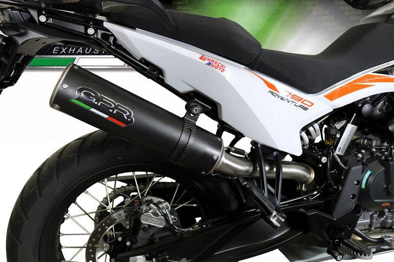GPR / ジーピーアール Original For Ktm Adventure 790 2018/20 E4 Homologated スリッポンエキゾースト  M3 Black Titanium  | E4.KTM.97.M3.BT