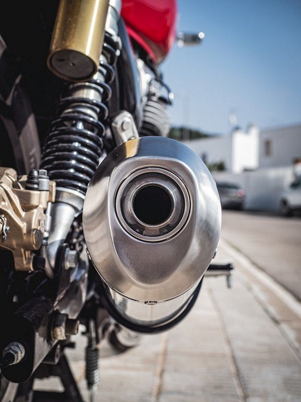 GPR / ジーピーアール Original For Royal E. Interceptor 650 2019/20 E4 Homologated スリッポンエキゾースト  Catalized Satinox | E4.ROY.6.CAT.SAT