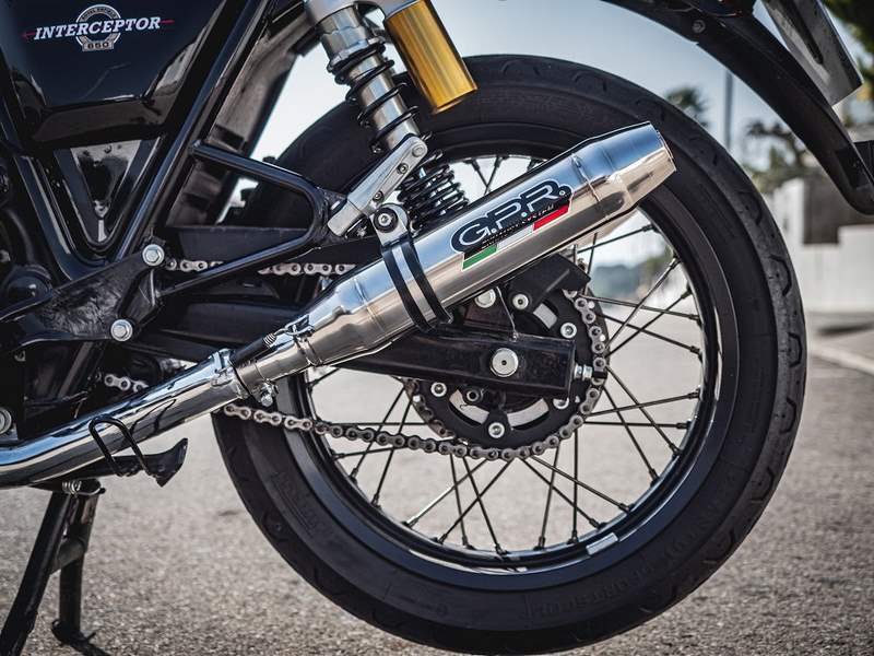 GPR / ジーピーアール Original For Royal E. Continental 650 2019/20 E4 Homologated スリッポンエキゾースト  Catalized Deeptone Inox | E4.ROY.7.CAT.DE