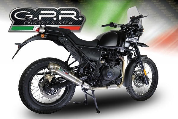GPR / ジーピーアール Original For Royal E. Himalayan 410 2017/20 E4 D.36 Homologated Slip-On Catalized Powercone Evo | E4.ROY.CAT.PCEV