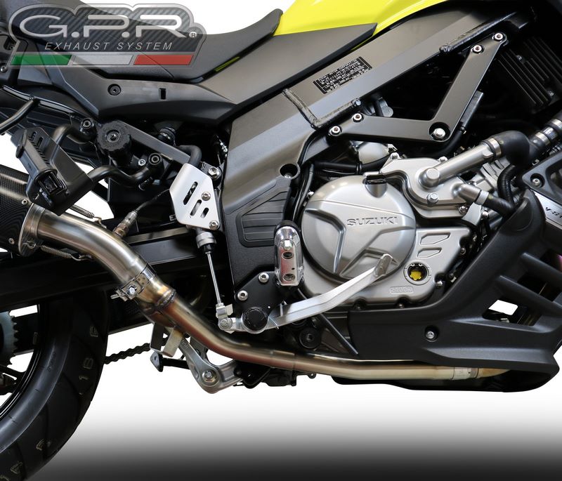 GPR / ジーピーアール Original For Suzuki V-Strom Dl 650 2017/20 E4 Homologated Full Exhaust Catalized Furore Evo4 Nero | E4.S.200.CAT.FNE4