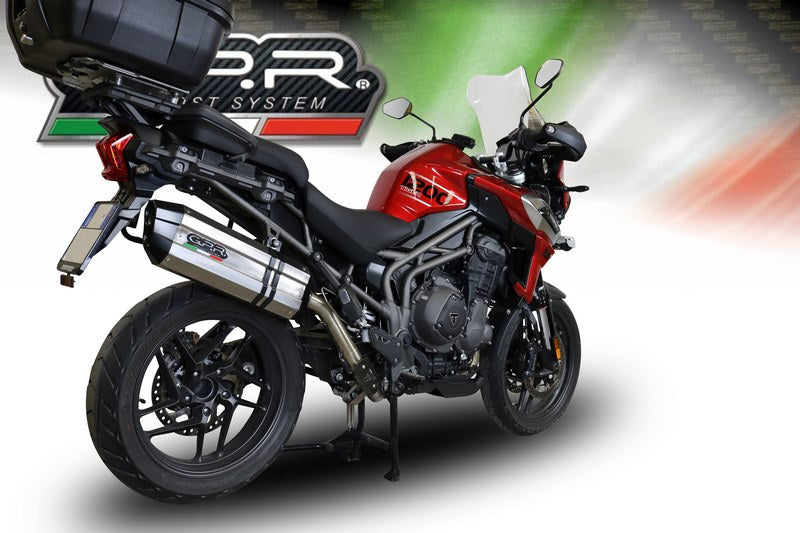 GPR / ジーピーアール Original For Triumph Tiger 1200 Explorer 2017/20 E4 Homologated スリッポンエキゾースト  Sonic Titanium | E4.T.92.SOTIT