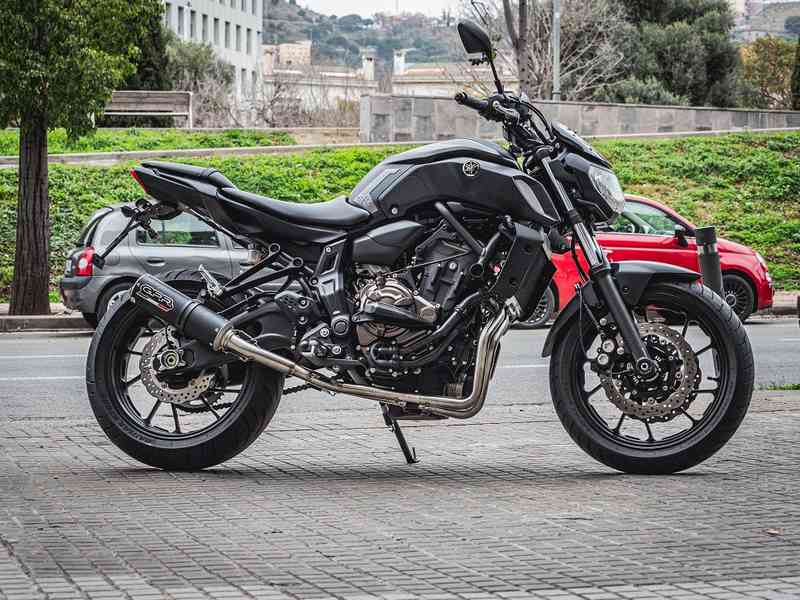 GPR / ジーピーアール Original For Yamaha Mt-07 2017/20 E4 Homologated Full Exhaust Catalized M3 Black Titanium  | E4.Y.190.CAT.M3.BT