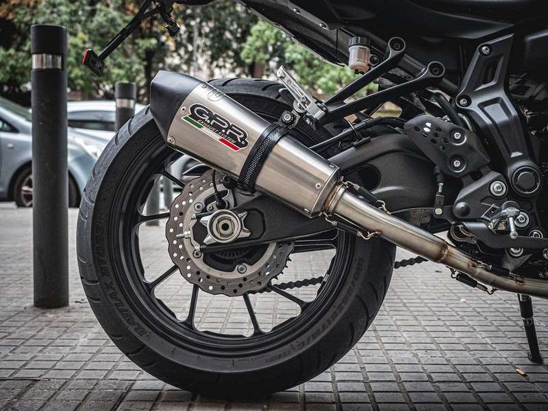 GPR / ジーピーアール Original For Yamaha Xsr 700 2016/20 E4 Homologated Full Exhaust Catalized Gp Evo4 Titanium | E4.Y.191.CAT.GPAN.TO