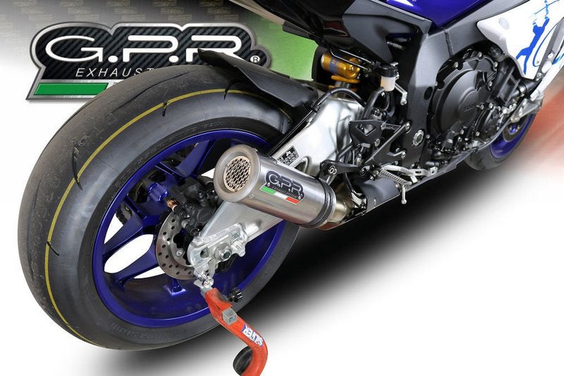 GPR / ジーピーアール Original For Yamaha Yzf R1/R1-M 2017/20 E4 Homologated スリッポンエキゾースト  M3 Inox  | E4.Y.200.M3.INOX