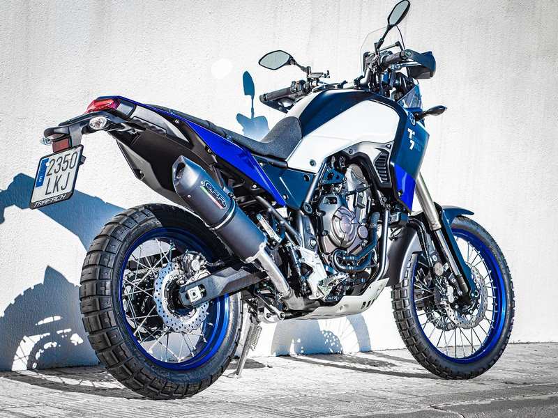 GPR / ジーピーアール Original For Yamaha Tenere 700 2019/20 E4 Homologated スリッポンエキゾースト  Furore Evo4 Nero | E4.Y.208.FNE4