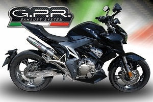 GPR / ジーピーアール Original For Zontes Zt 310 X / T 2018/20 E4 Homologated Full Exhaust Catalized Deeptone Inox | E4.Z.2.CAT.DE