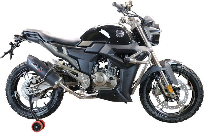 GPR / ジーピーアール Original For Zontes Zt 125 G1 - U1 2020/21 E5 Homologated Full Catalized Furore Evo4 Nero | E4.Z.4.CAT.FNE4
