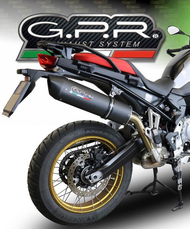 GPR / ジーピーアール Original For Bmw F 750 Gs 2021/22 E5 Homologated スリッポンエキゾースト  Furore Evo4 Nero | E5.BM.95.FNE4