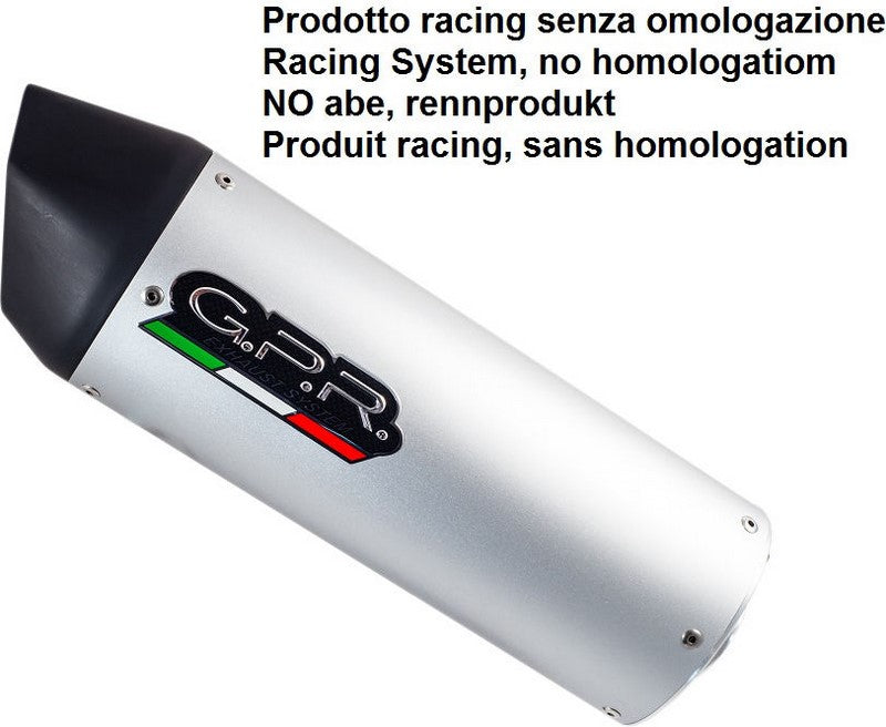 GPR / ジーピーアール Exhaust System  Tuning Furore alluminio L.280mm 90 X 120mmUniversal racing silencer without link pipe Furore alluminio | TUNING.RACE.5