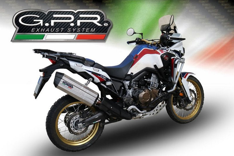 GPR / ジーピーアール Original For Honda Crf 1000 L Africa Twin 2015/17 E3 Homologated スリッポンエキゾースト  Sonic Titanium | H.226.SOTIT