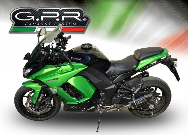 GPR / ジーピーアール Original For Kawasaki Z 1000 Sx 2017/19 E4 Pair Homologated スリッポンエキゾースト  Furore Evo4 Nero | K.158.E4.FUNE
