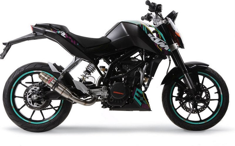 GPR / ジーピーアール Original For Ktm Duke 200 2012/16 E3 Homologated スリッポンエキゾースト  Deeptone Inox | KT.200.DE