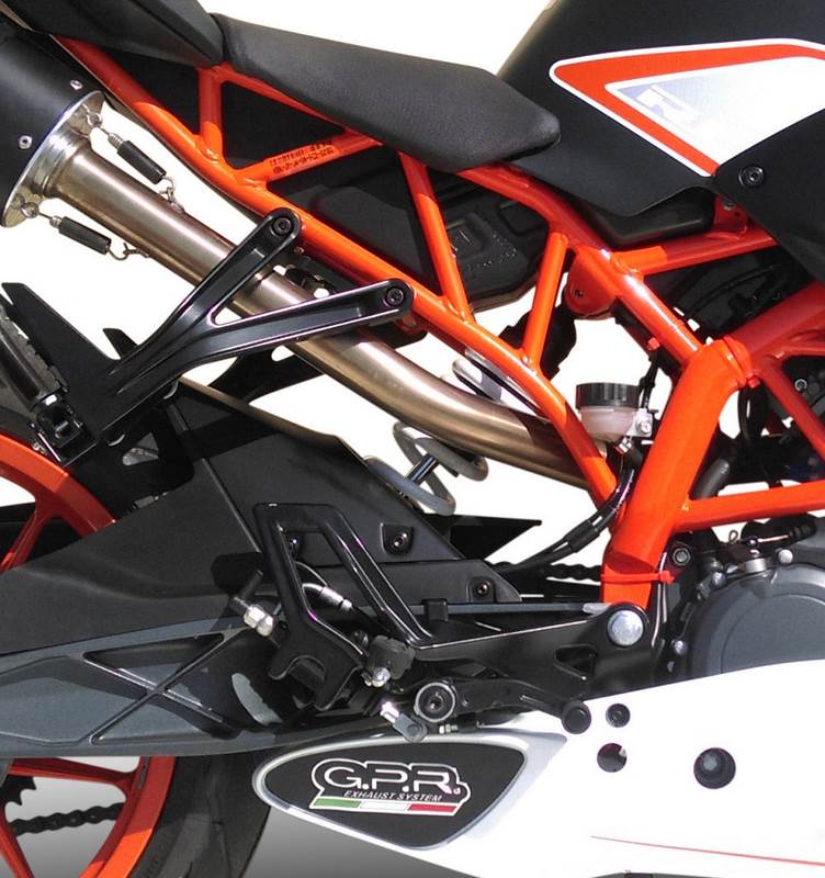 GPR / ジーピーアール Original For Ktm Rc 390 2015/2016 E3 レーシング  スリッポンエキゾースト  M3 Black Titanium  | KTM.73.RACE.M3.BT