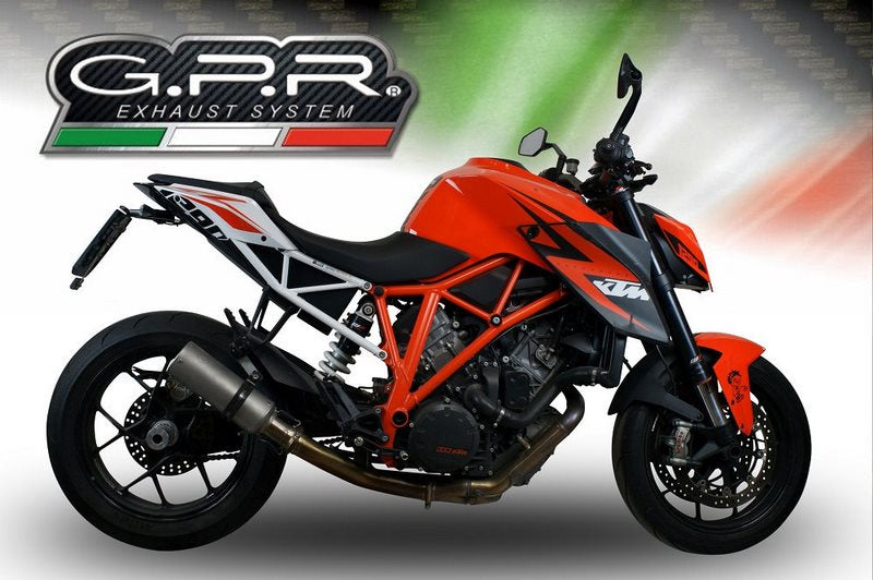 GPR / ジーピーアール Original For Ktm Superduke 1290 R 2014/16 E3 Homologated スリッポンエキゾースト  M3 Titanium Natural  | KTM.78.M3.TN