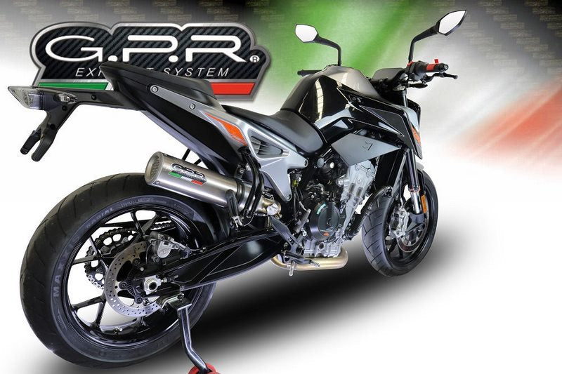 GPR / ジーピーアール Original For Ktm Duke 790 2017/20 E4 レーシング  スリッポンエキゾースト  M3 Titanium Natural  | KTM.94.RACE.M3.TN