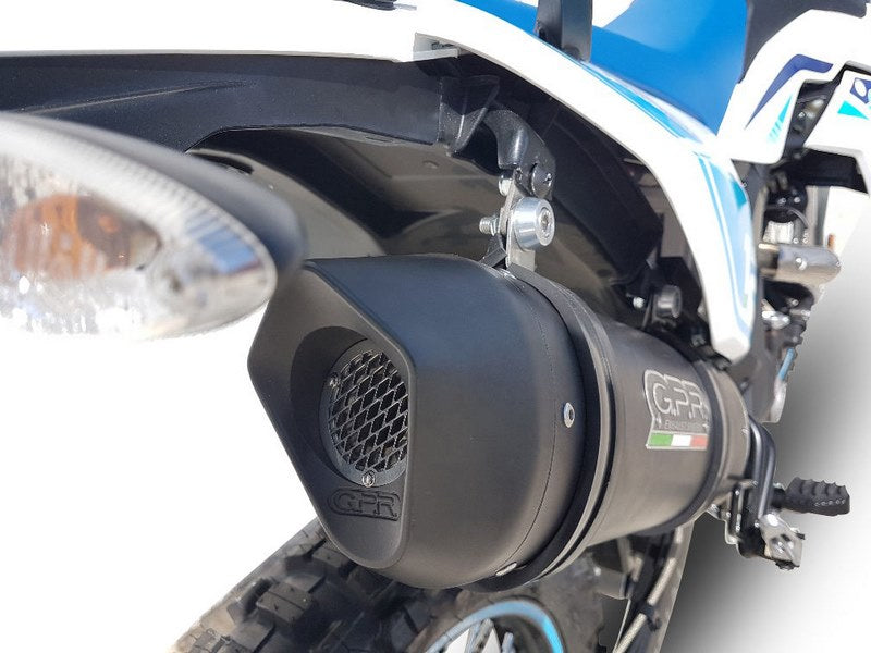 GPR / ジーピーアール Original For Um Motorcycles Dsr Adventure Tt 125 2018/20 E4 Homologated スリッポンエキゾースト  Catalized Furore Evo4 Nero | UM.3.CAT.FUNE