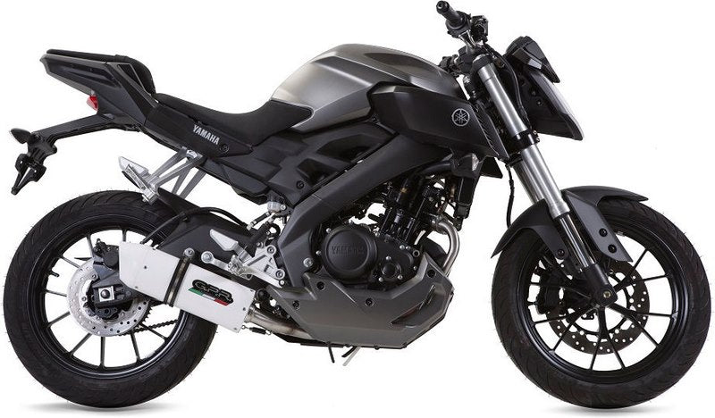 GPR / ジーピーアール Original For Yamaha Mt 125 2017/19 E4 Homologated Full Exhaust Catalized Albus Evo4 | Y.206.CAT.ALB