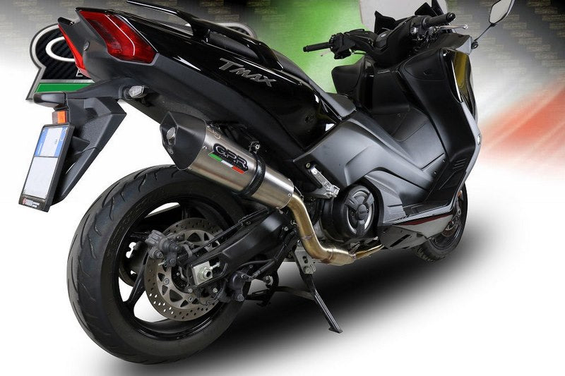 GPR / ジーピーアール Original For Yamaha T-Max 530 2017/19 E4 Homologated Full Exhaust Catalized Gp Evo4 Titanium | YA.CAT.9.GPAN.TO