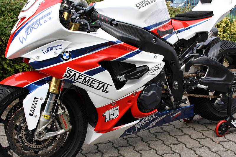 GSGモトテクニック クラッシュパッドセット Streetline BMW S 1000 RR Racing / エンデュランス (2010-2018) | 1505040-W14