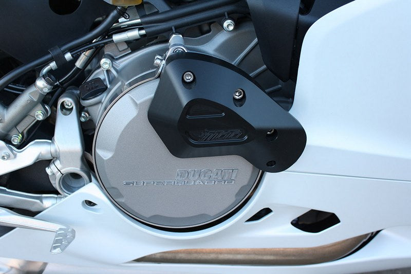 GSGモトテクニック クラッシュパッドセット マウンティングプレート ブラックアノダイズド Ducati パニガーレ 899 (2014 -) | 16010050-D22-SH
