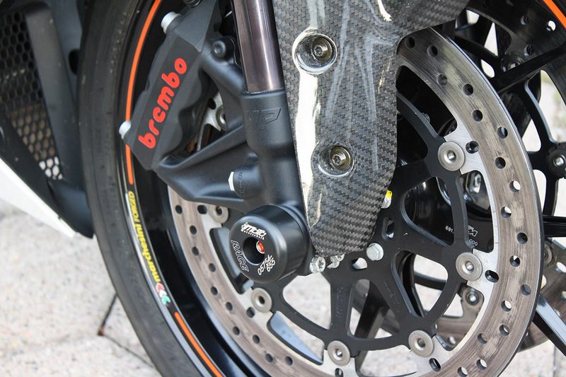 GSGモトテクニック クラッシュパッドセット  (フロントホール用)  KTM 1190 RC8 R (2009 -) | 25-34-302