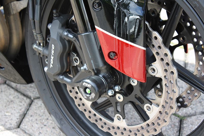 GSGモトテクニック クラッシュパッドセット  (フロントホール用)  Kawasaki ZX-10R (2006-2007) | 32-32-315