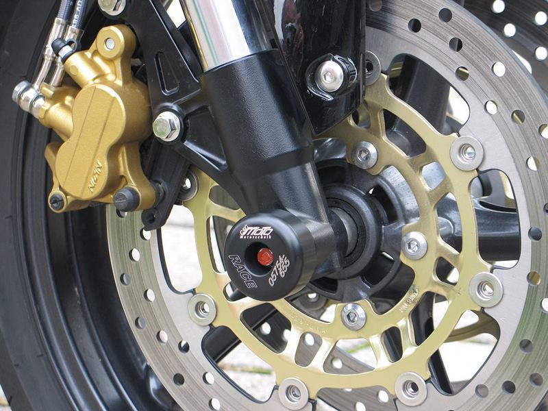 GSGモトテクニック クラッシュパッドセット  (フロントホール用)  Triumph ストリートトリプル 675 (2007-2012) | 35-30-285